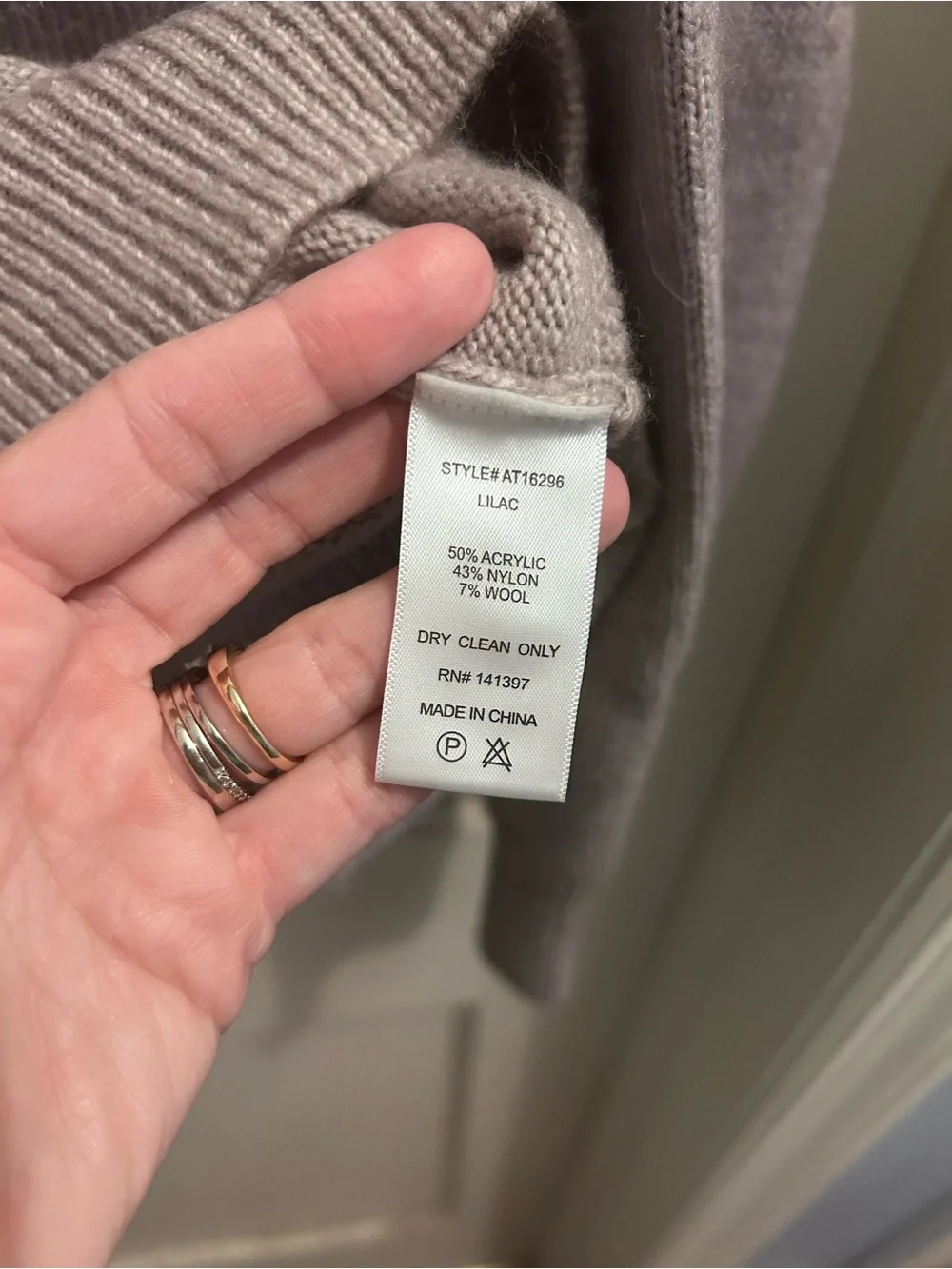 ASTR Lavender Wrap-Front Women’s Sweater NWOT Medium